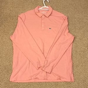 Mens XL Vineyard Vines long sleeve Heather polo